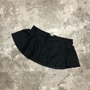 Sexy Black Swim Mini Circle Skirt Bottoms